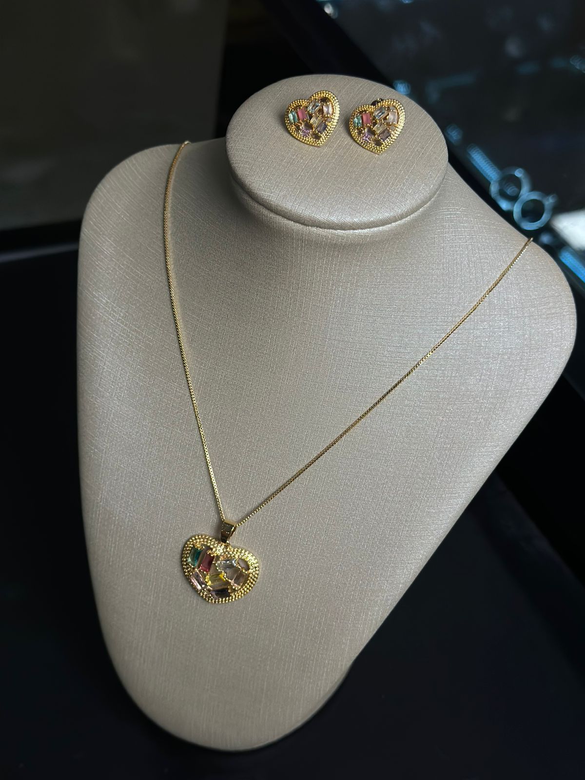 Conjunto Coração Colorido