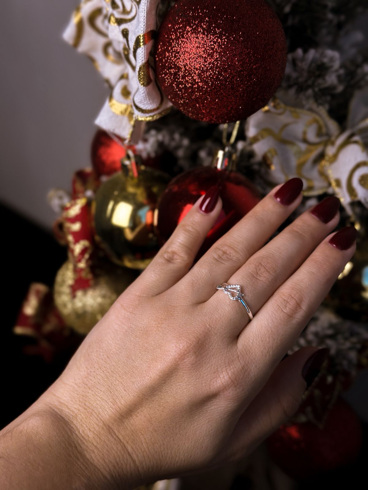 Anel Coração e Flecha- Prata 925