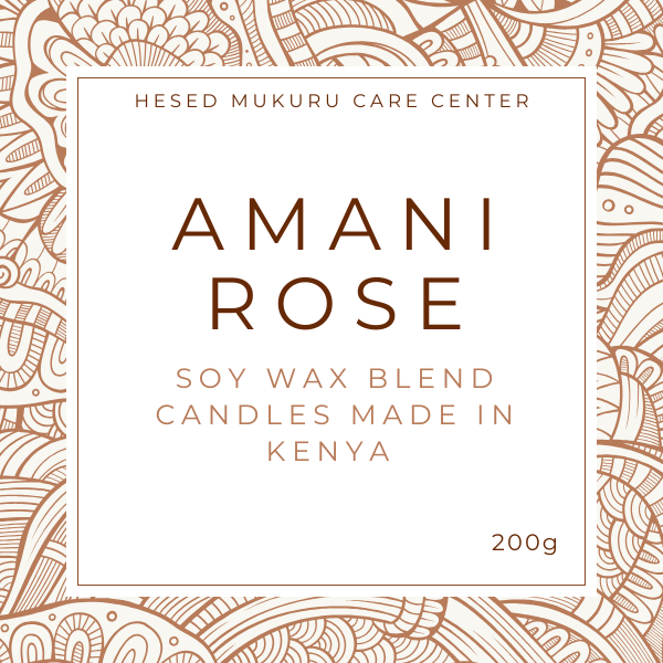 Amani Rose Soy Wax Candle