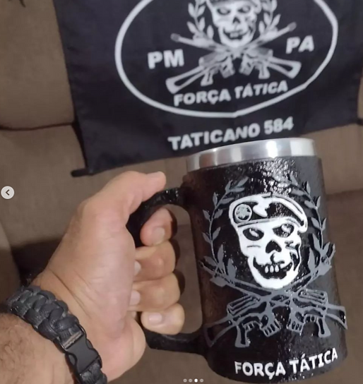 Caneca 3D PM PA FORÇA TÁTICA 