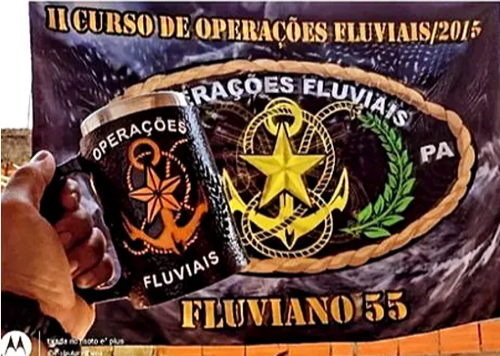 Caneca 3D em RESINA OPERAÇÕES FLUVIAIS 