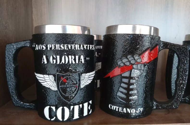 Caneca 3D em resina  COTE 