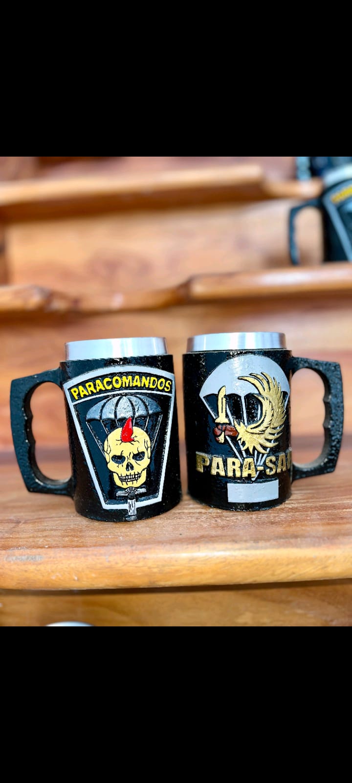 Caneca 3D em resina  PARASAR PARACOMANDOS 