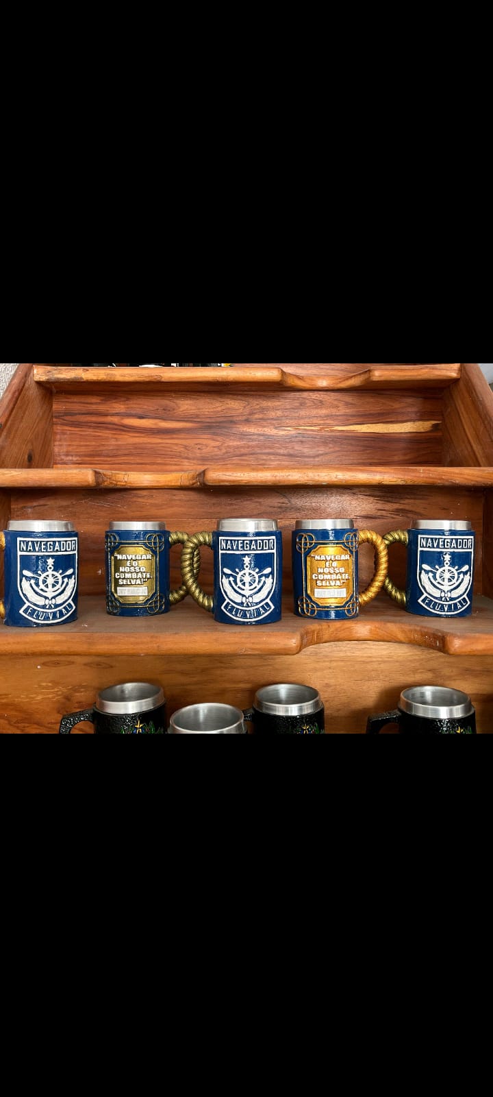 Caneca 3D em resina  NAVEGADOR FLUVIAL