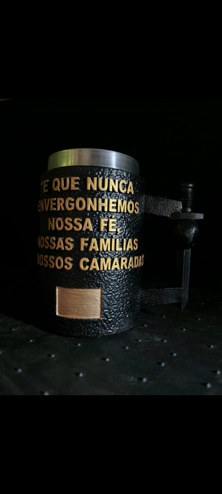 Caneca 3D em resina  BOPE AP COE 
