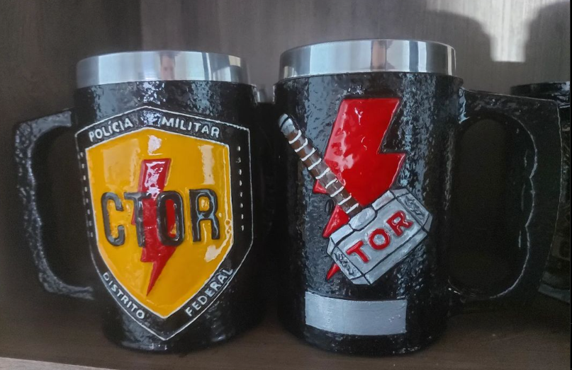 Caneca 3D Exclusiva em Resina CTOR DF 