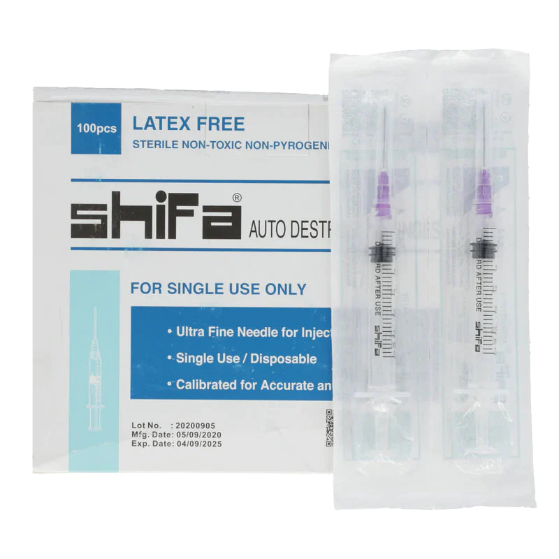 Shifa Auto Destruct Syringes 5cc
