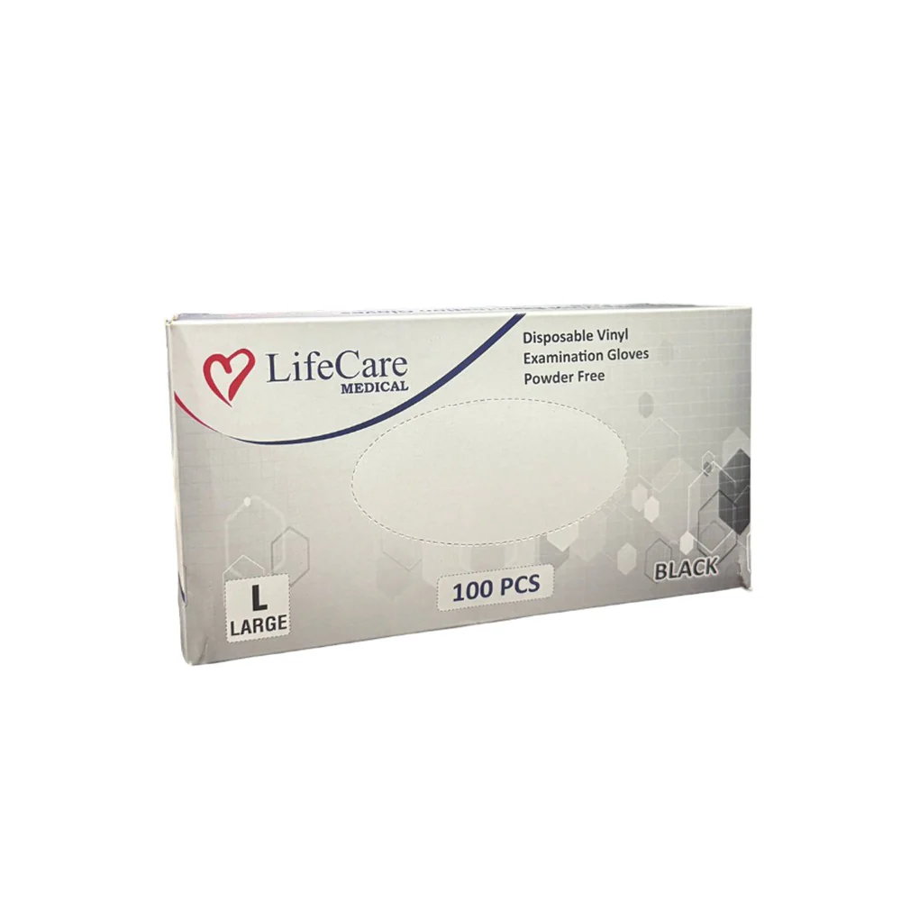 LifeCare Disposable Vinyl Examination Gloves