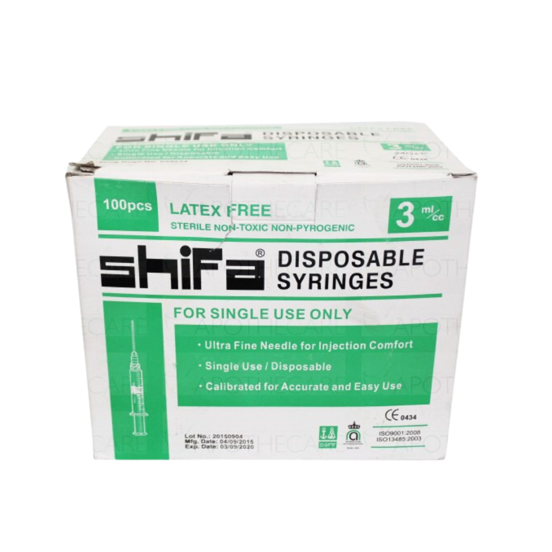 Shifa Disposable Syringes 3ml