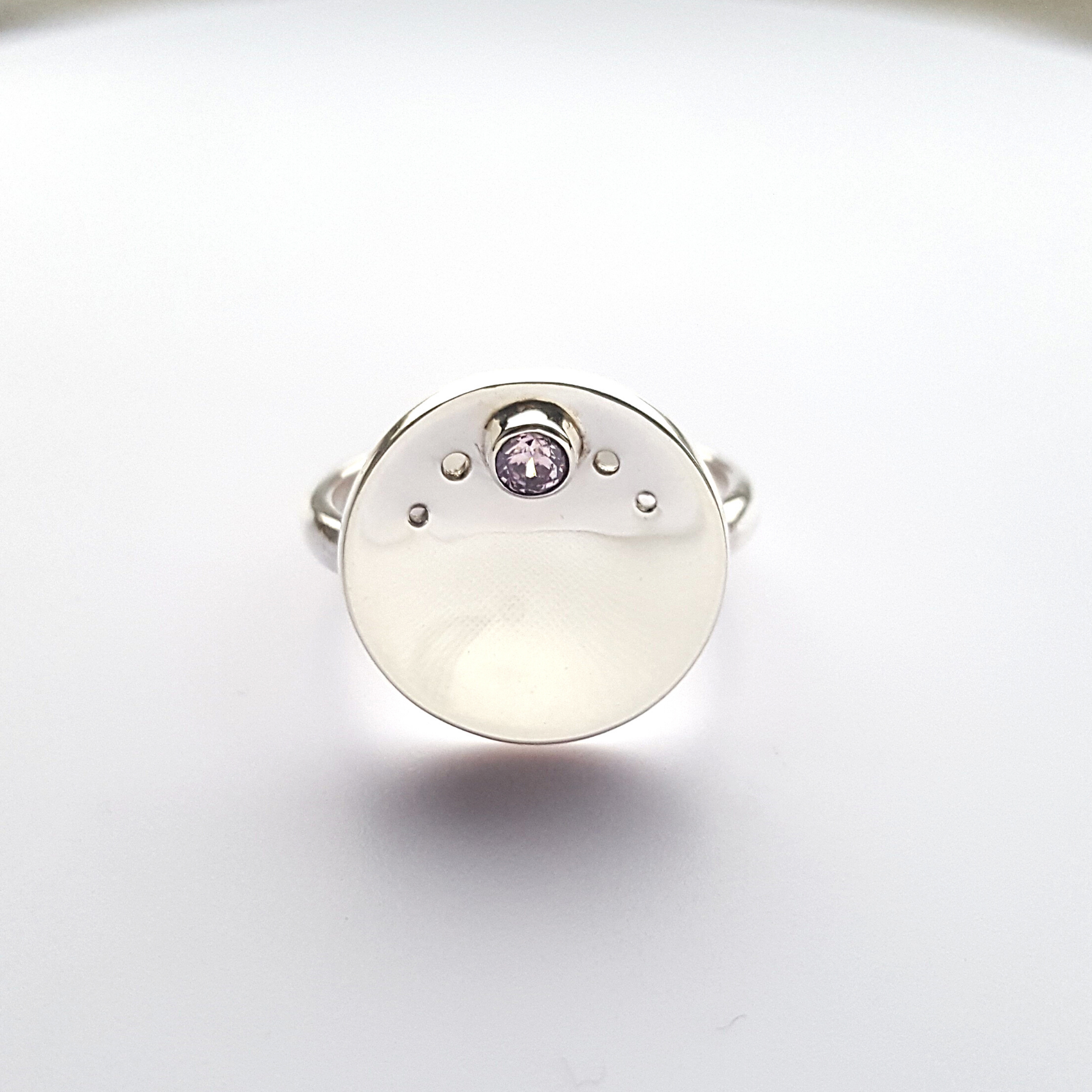 Circle Ring | Cubic Zirconia | Silver