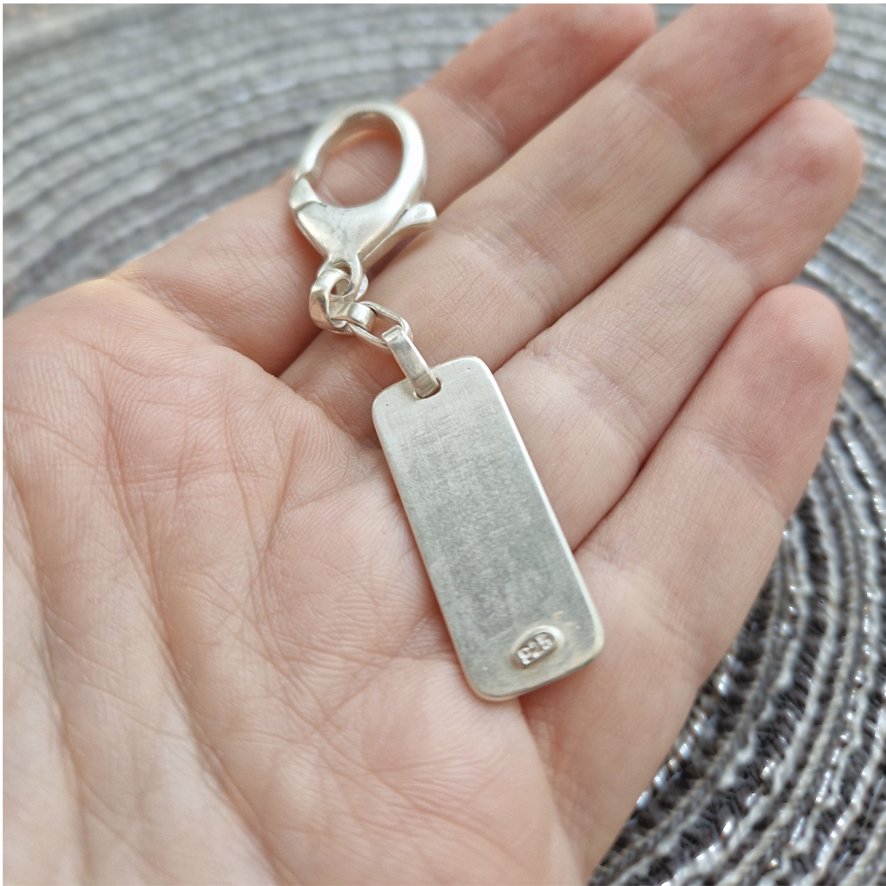 Logo Key Ring | Silver