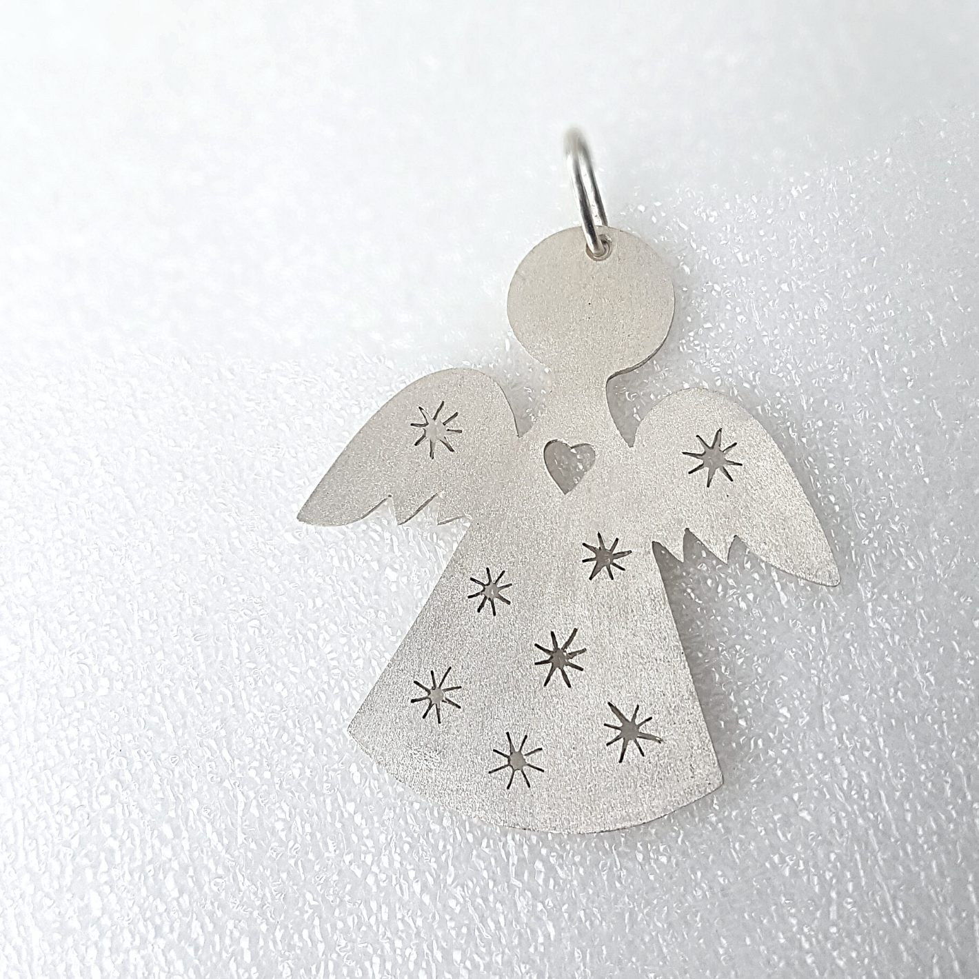 Angel-Shaped Hanging Keepsake | Silver