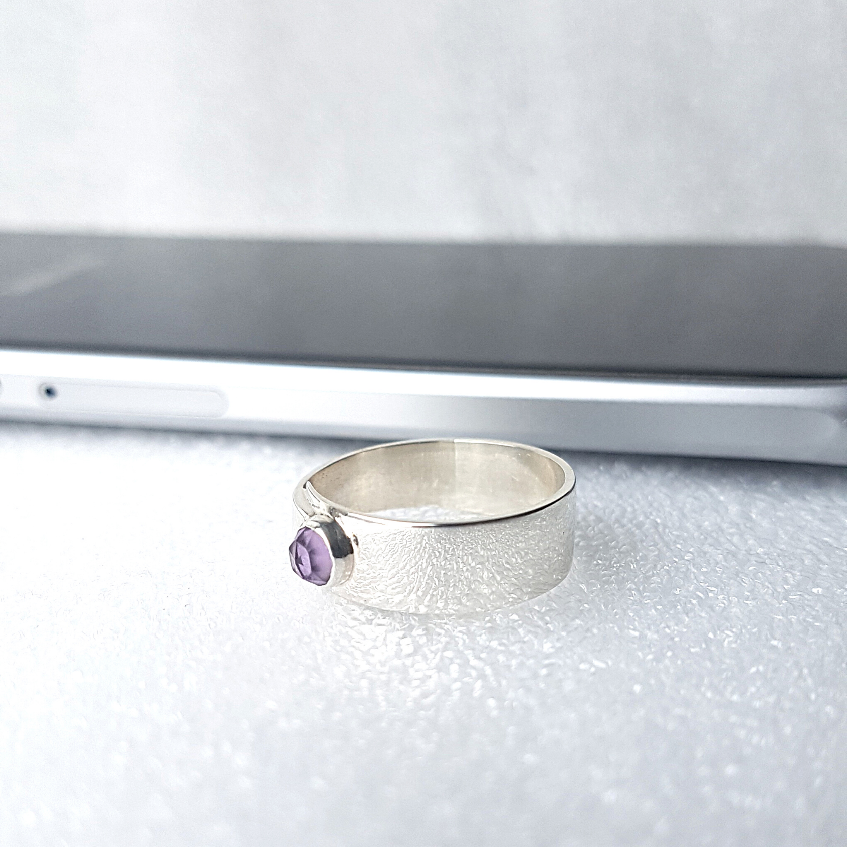 Overlap Ring | Amethyst | Silver