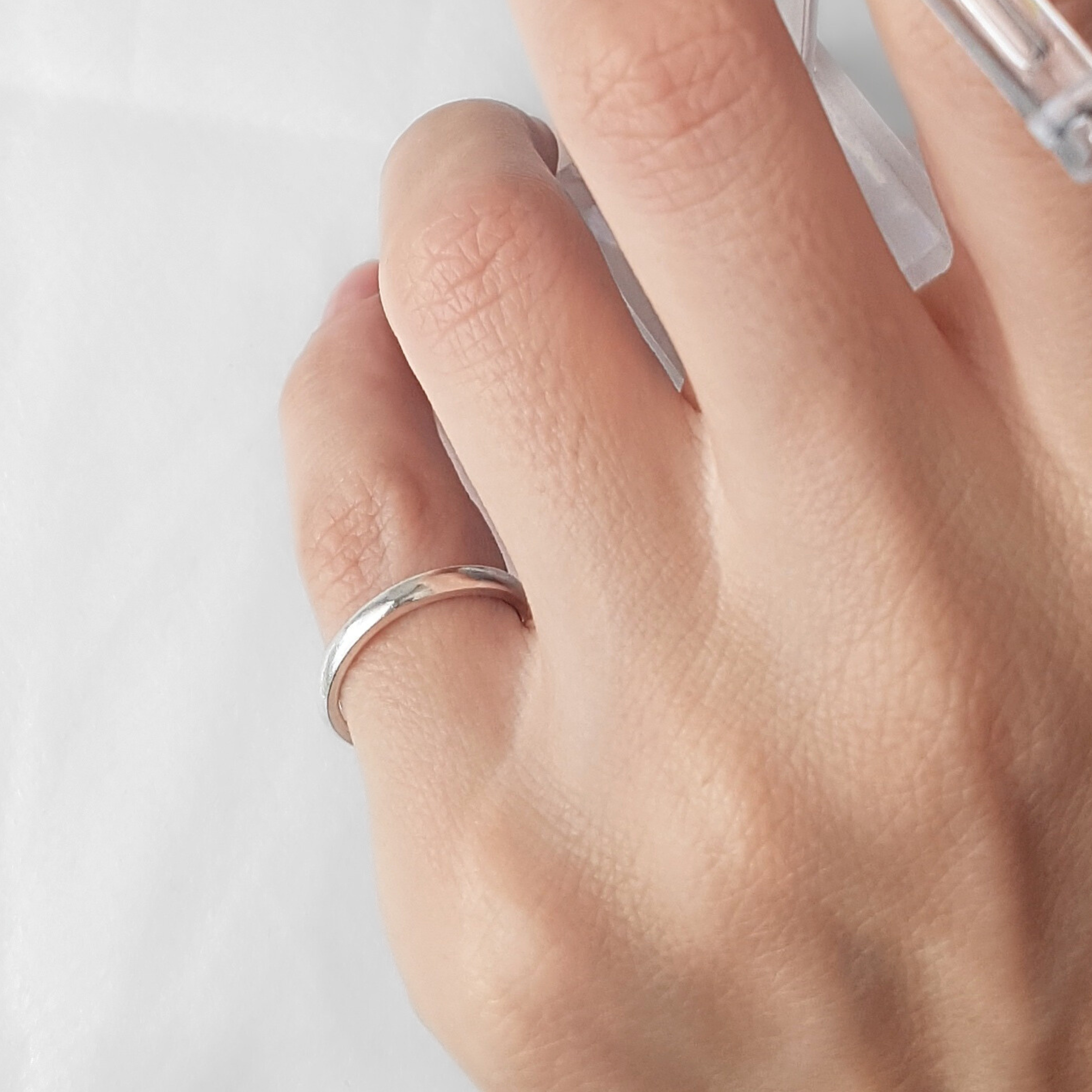 Minimalist Band Ring | Silver