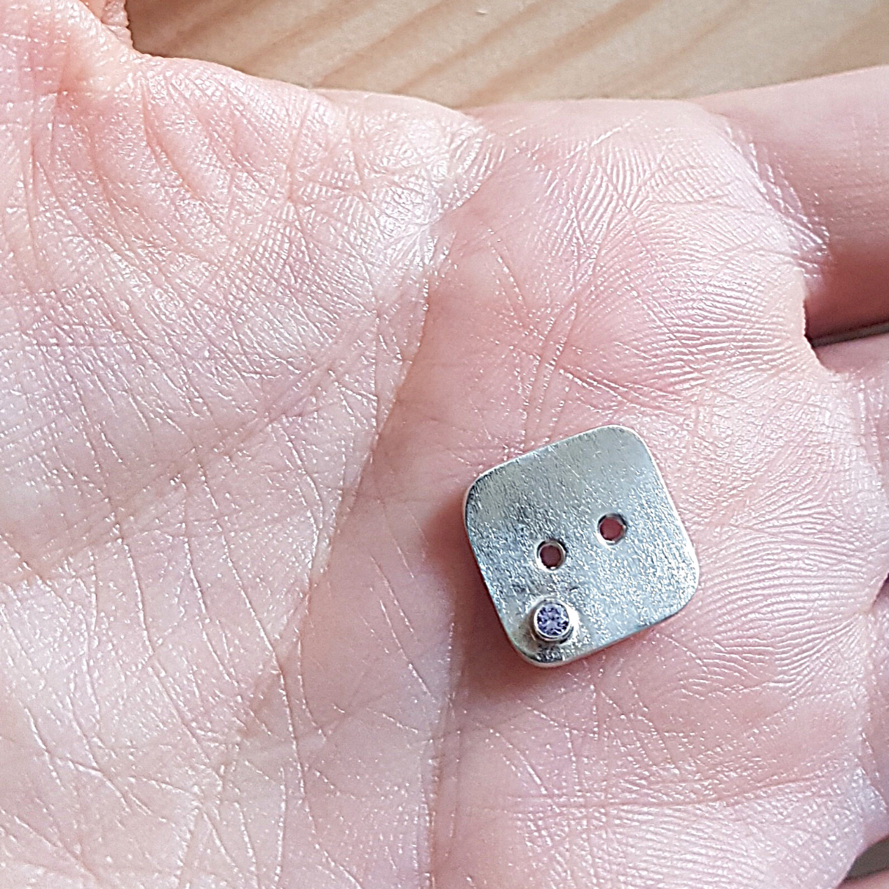 Apparel Buttons | Cubic Zirconia | Silver