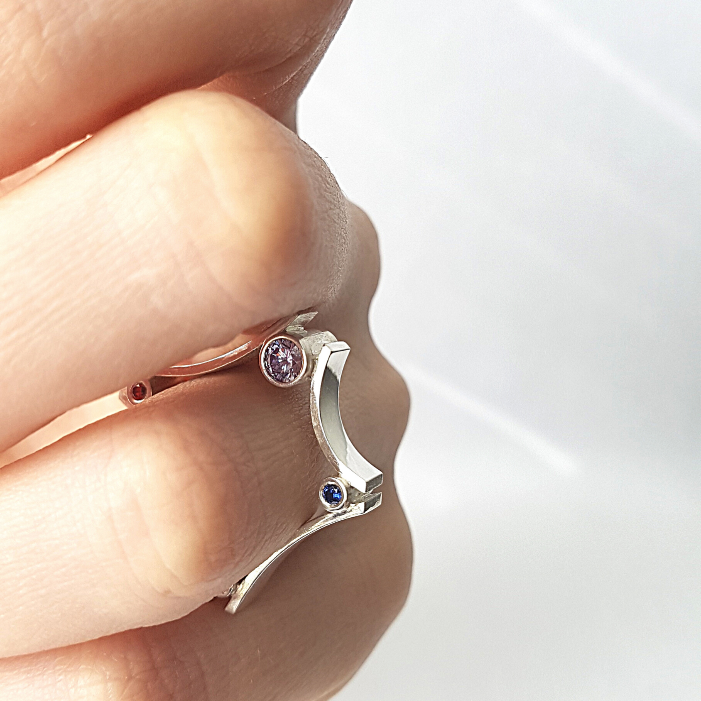 Square Ring | Cubic Zirconia | Silver