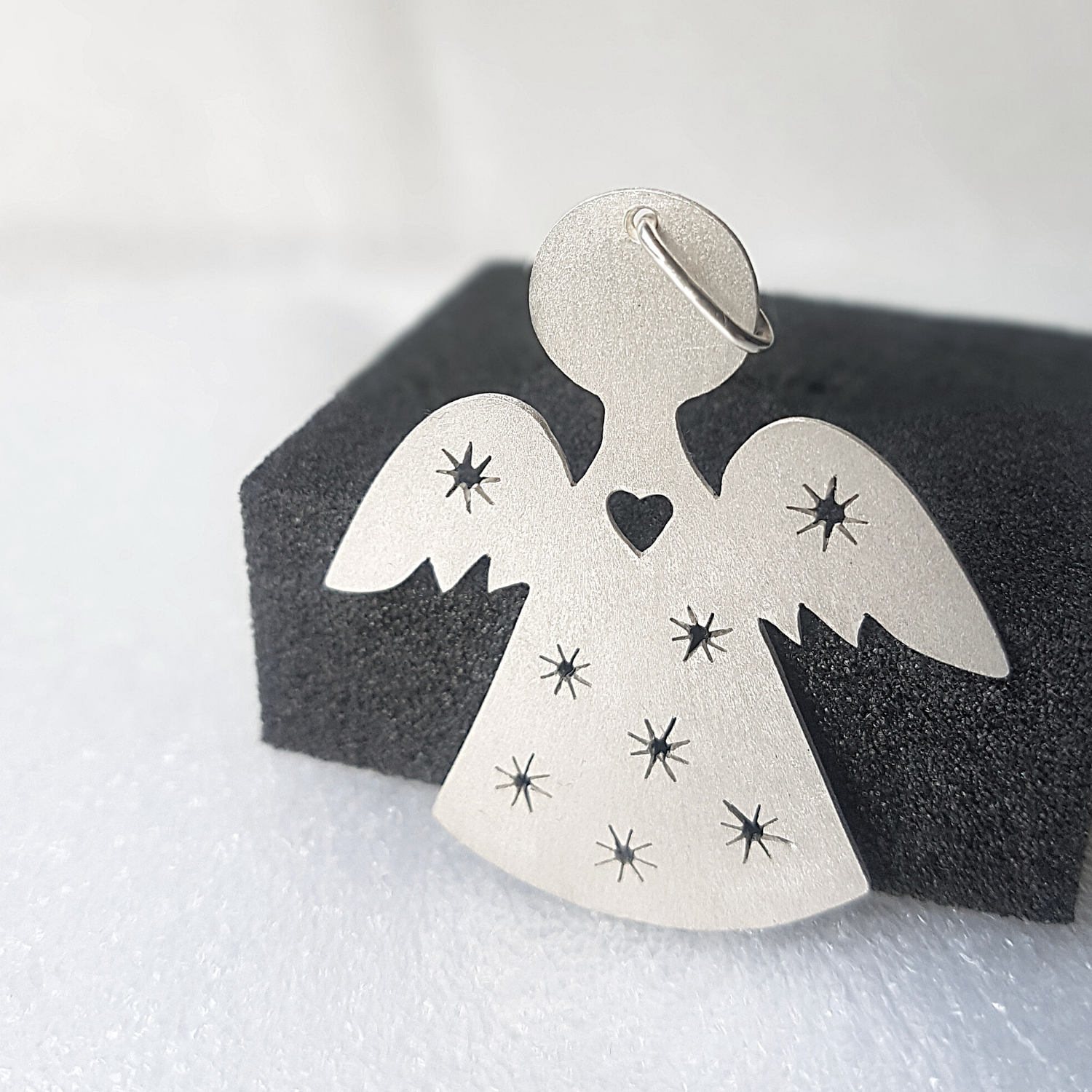 Angel-Shaped Hanging Keepsake | Silver