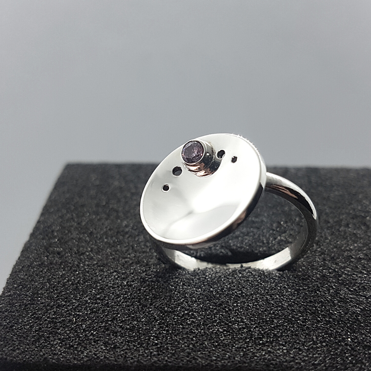 Circle Ring | Cubic Zirconia | Silver