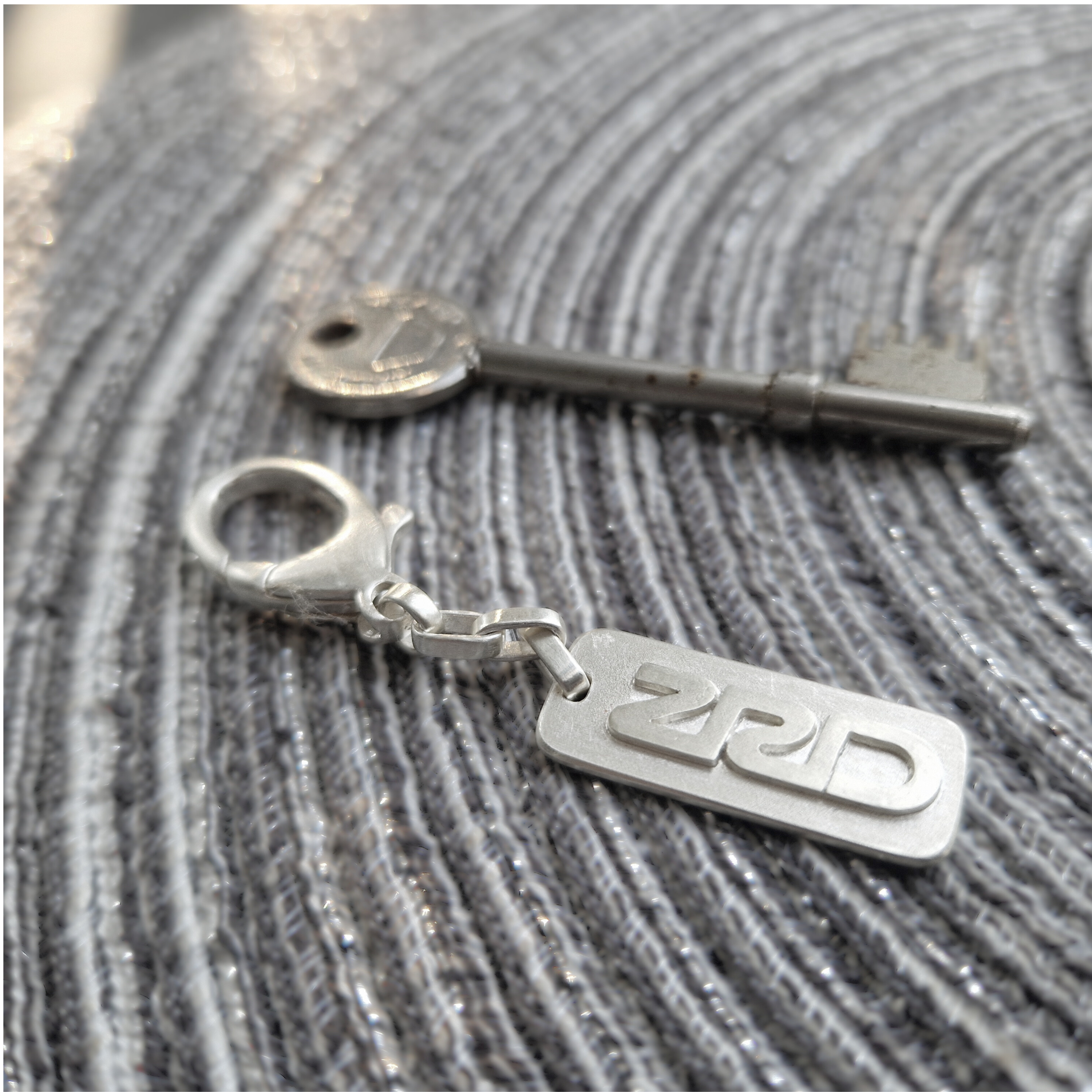 Logo Key Ring | Silver
