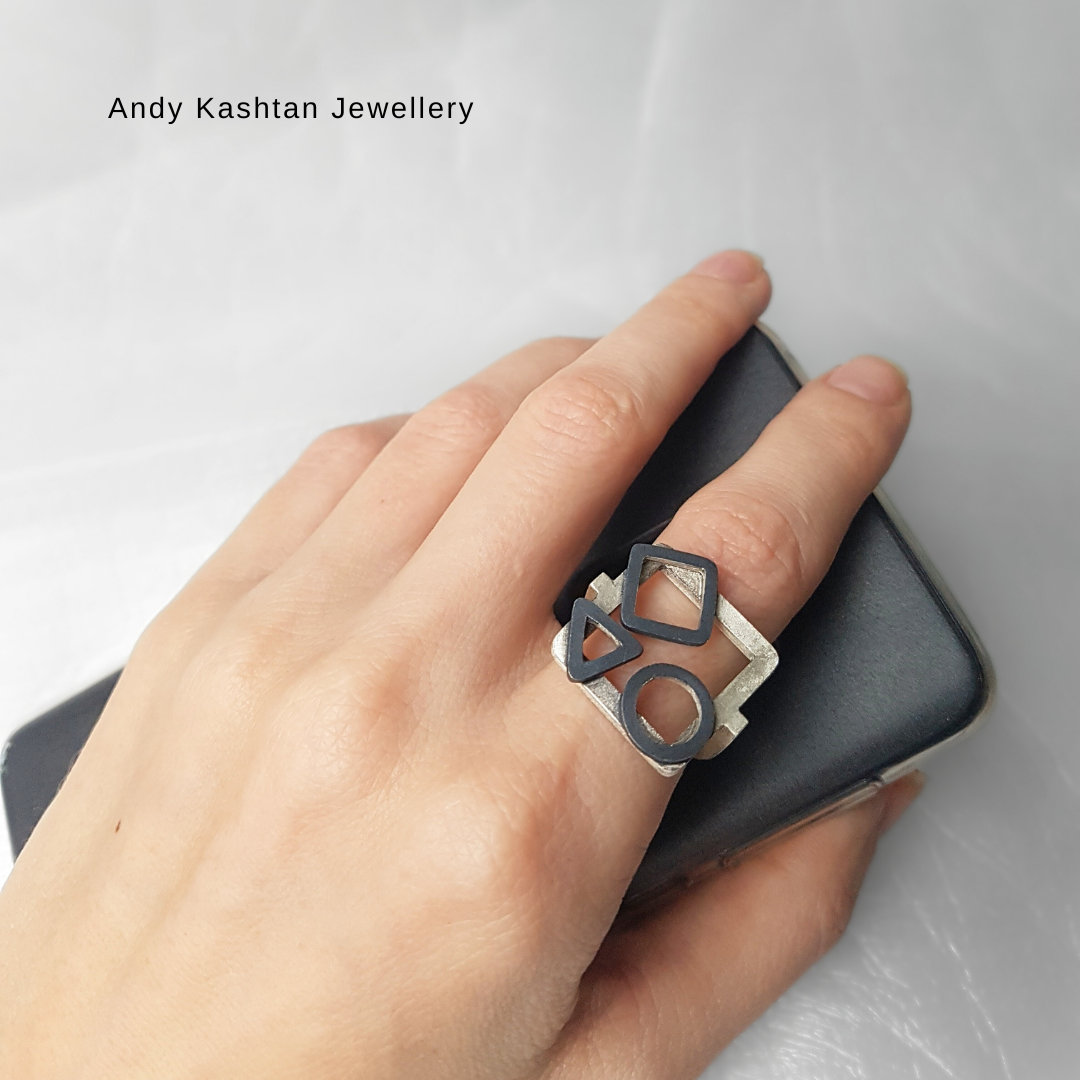 Geometric Ring | Silver