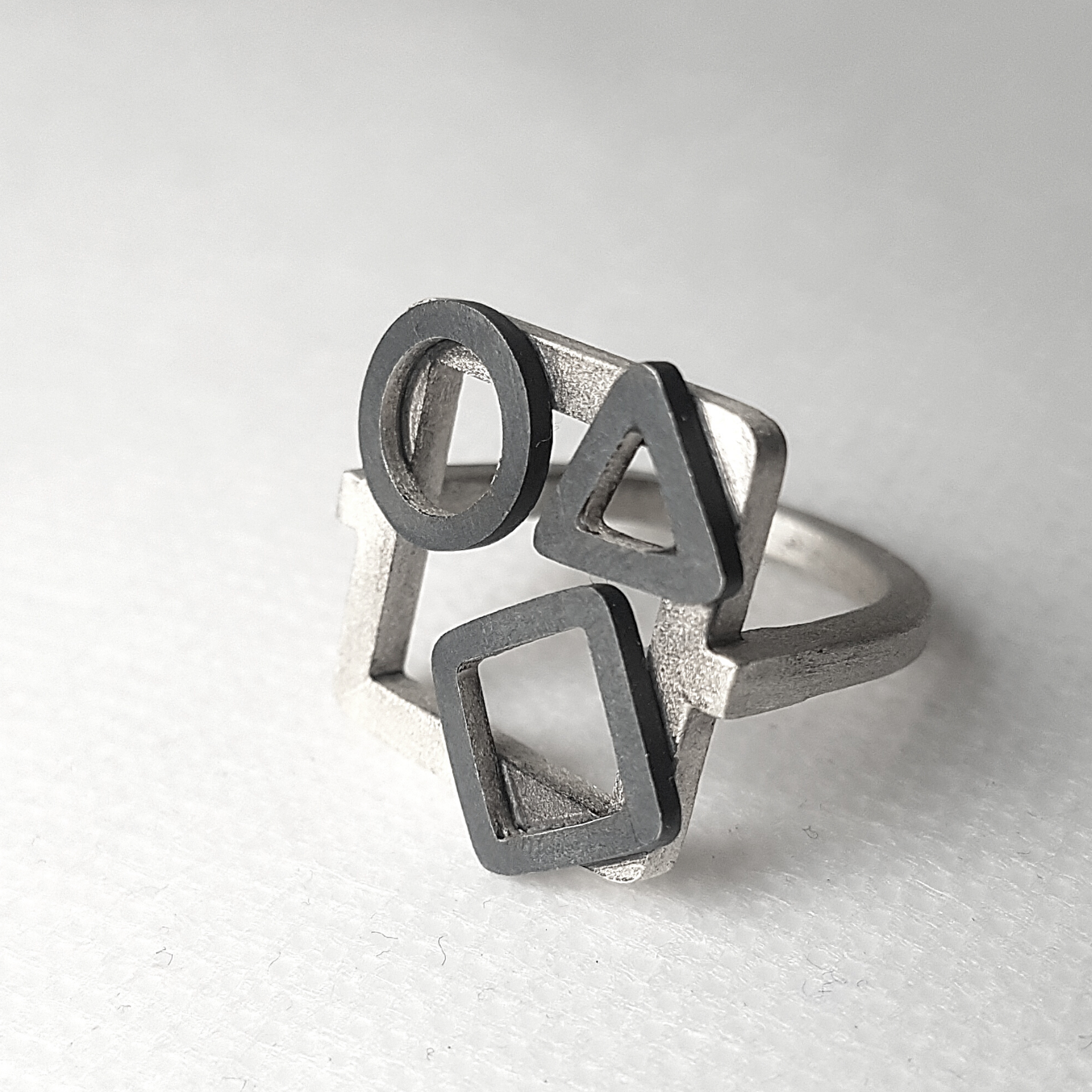 Geometric Ring | Silver