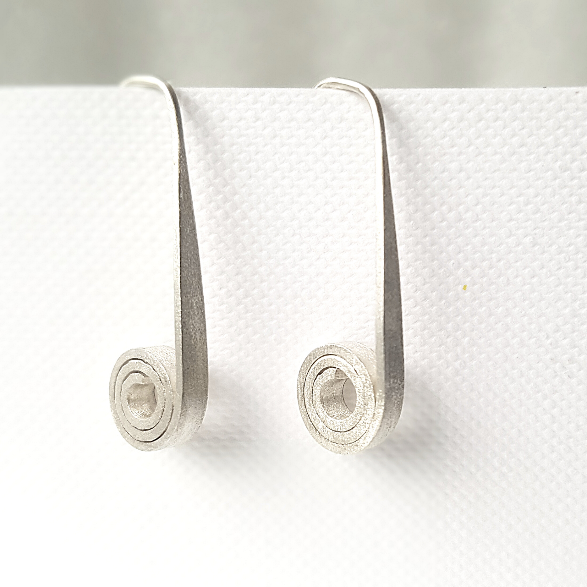 Spiral Threader Earrings | Silver
