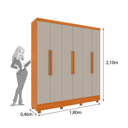  Guarda Roupa Casal Tcil