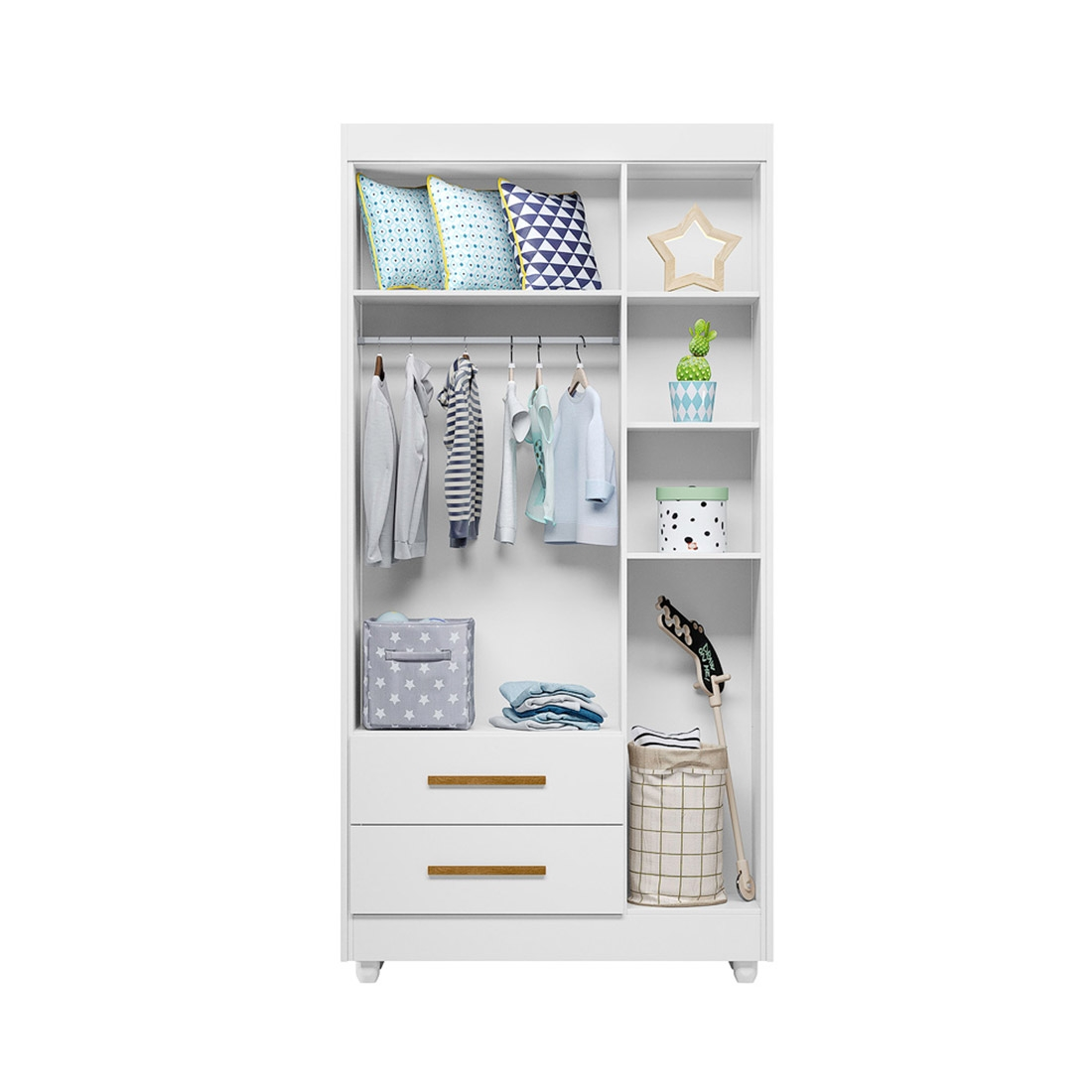 Guarda Roupa Infantil Flocos