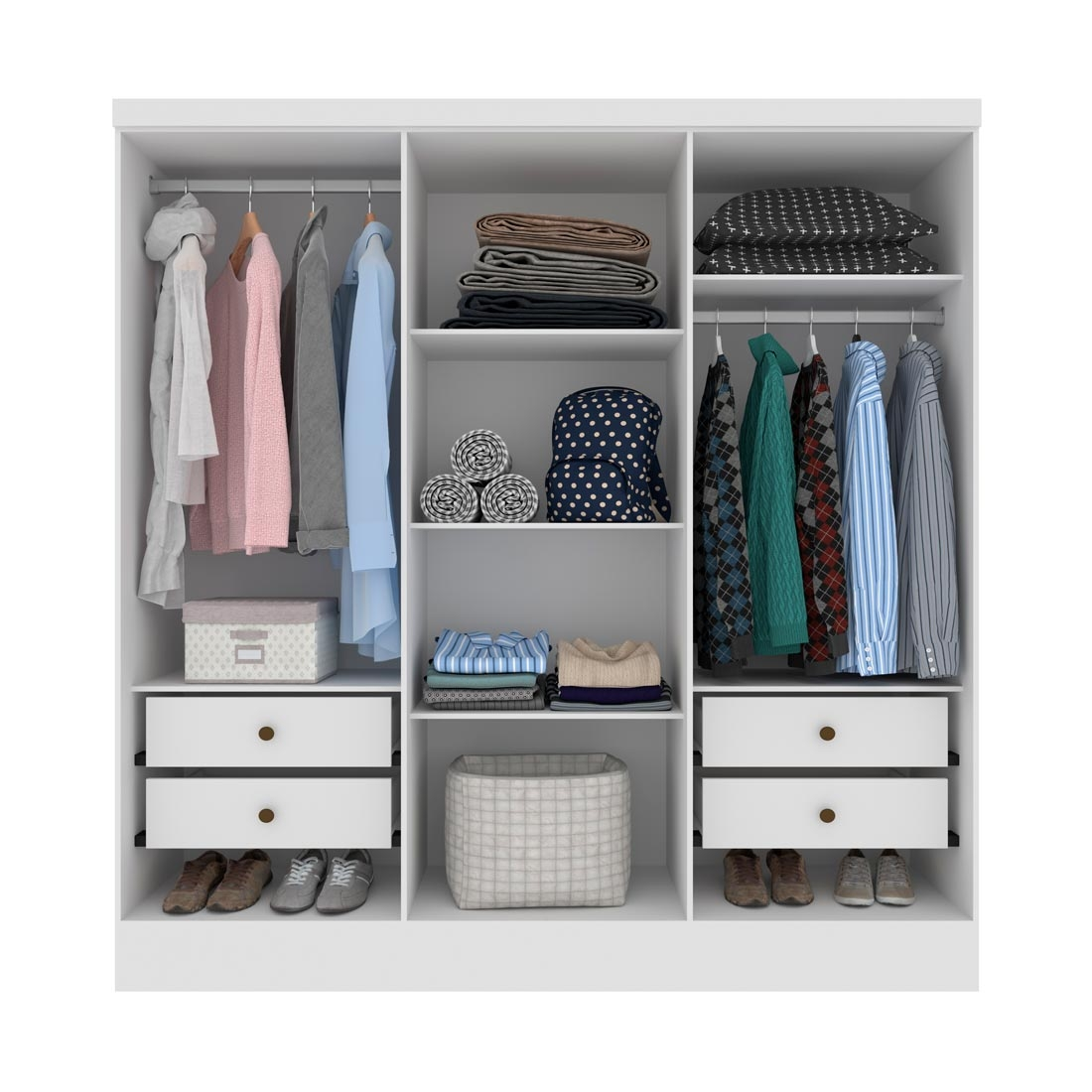  Guarda Roupa Casal Tcil