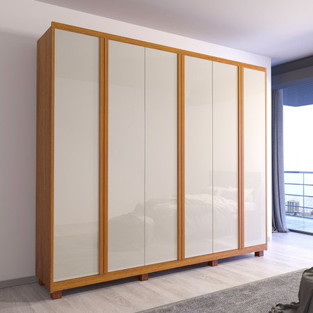 Guarda-Roupa 6 Portas Branco