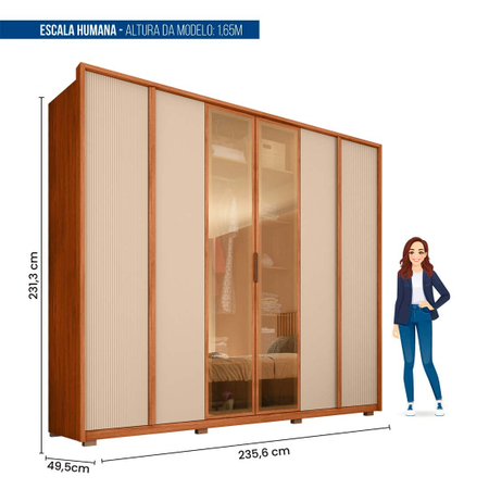 Guarda-Roupa com Vidro Reflecta