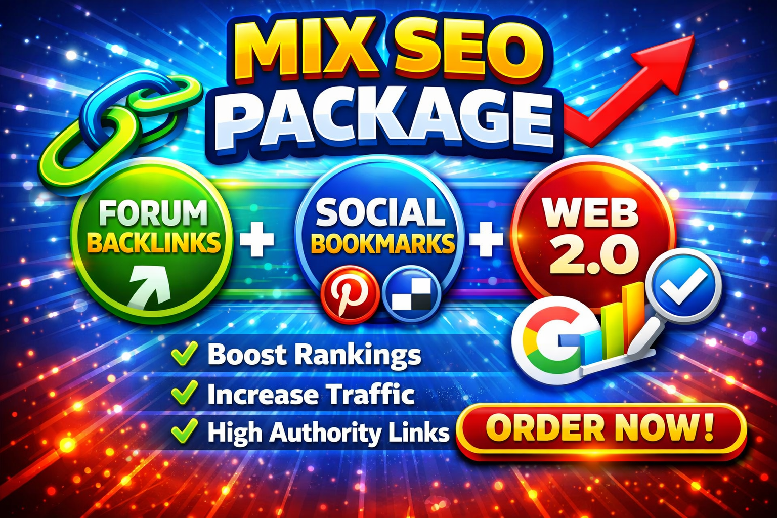 Complete Mix SEO Package – Boost Rankings, Traffic & Authority