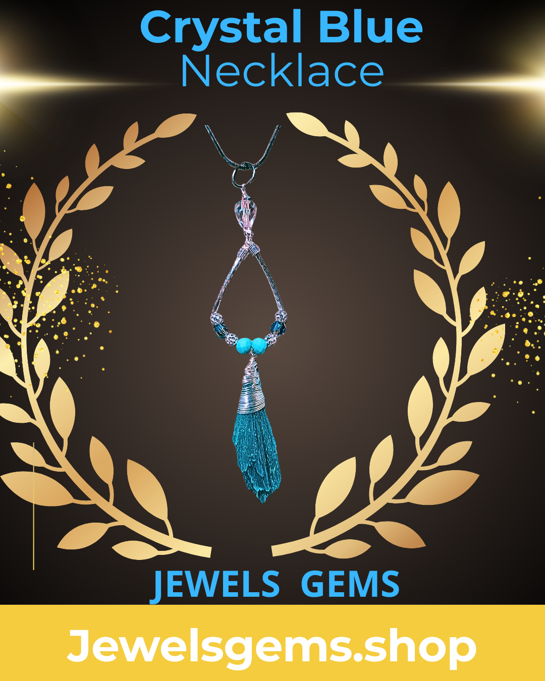 Crystal Blue Necklace