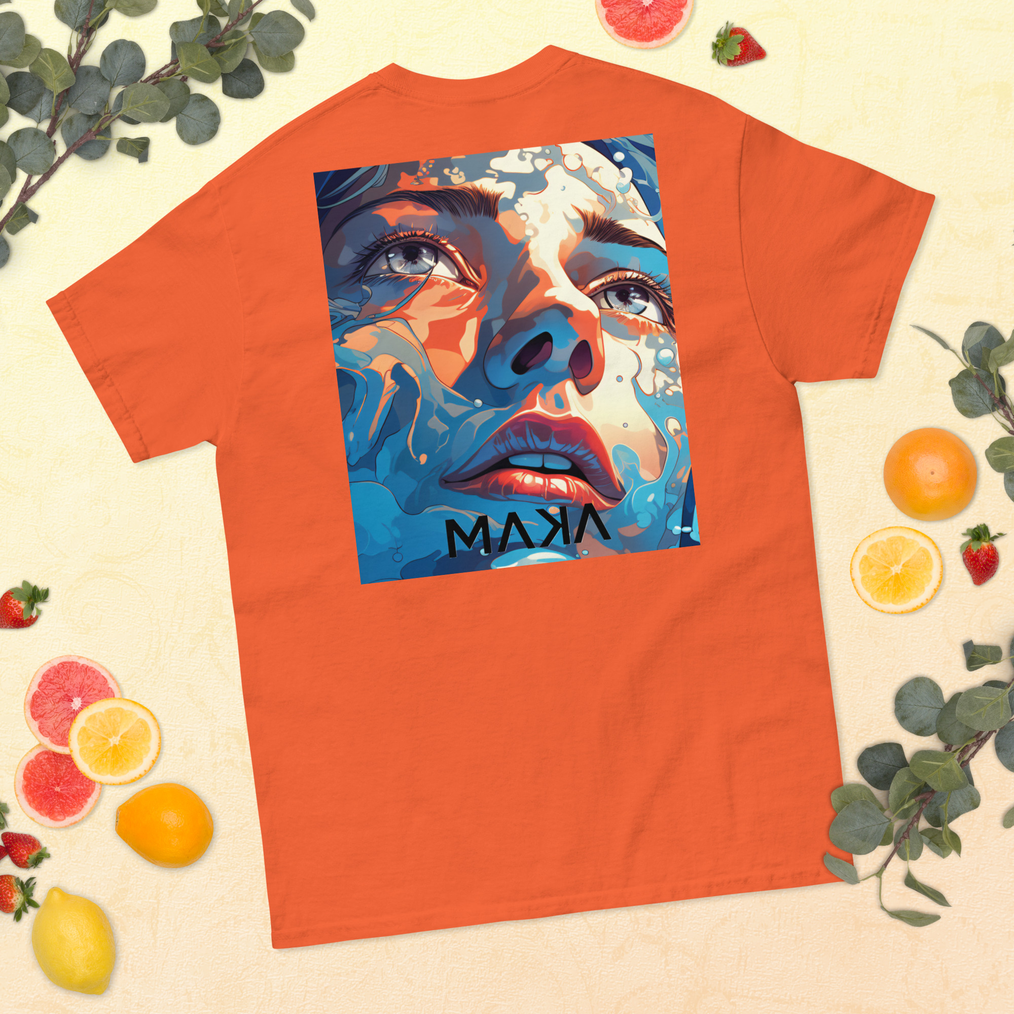 T-shirt avec dos 'regard'