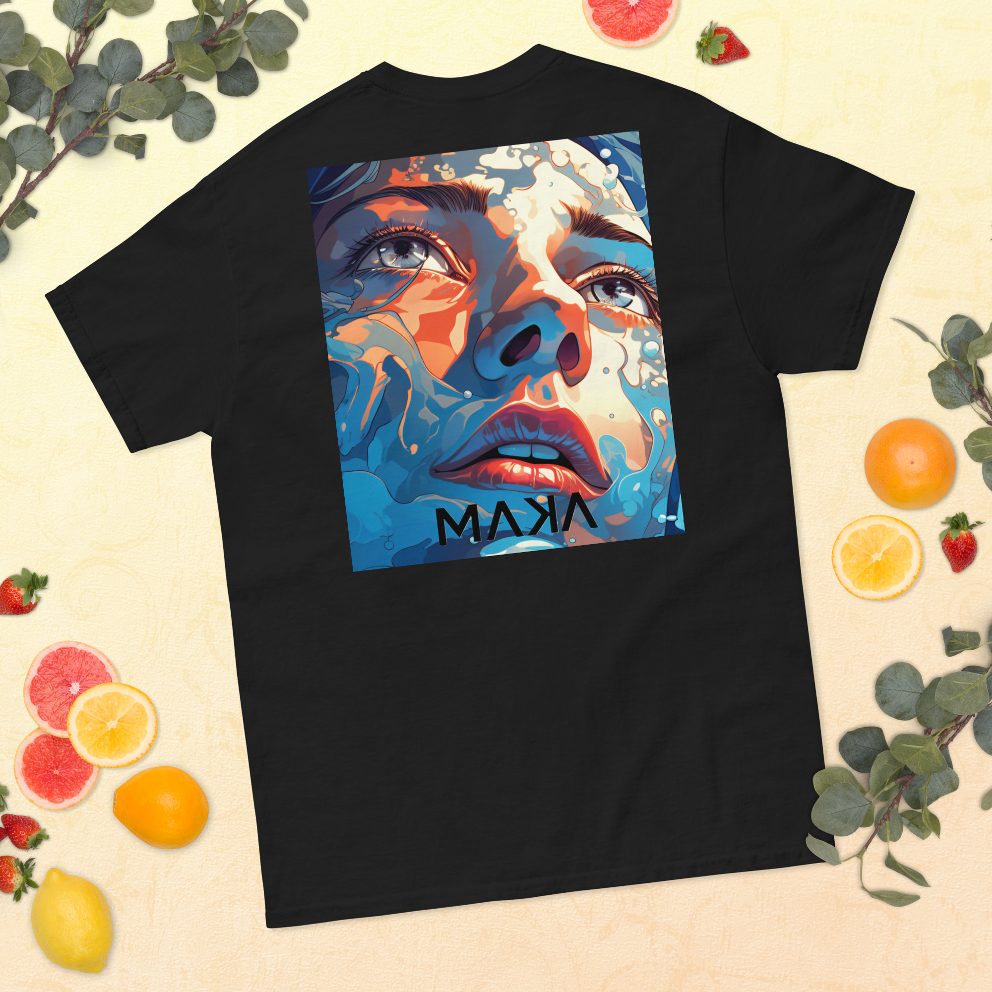 T-shirt avec dos 'regard'