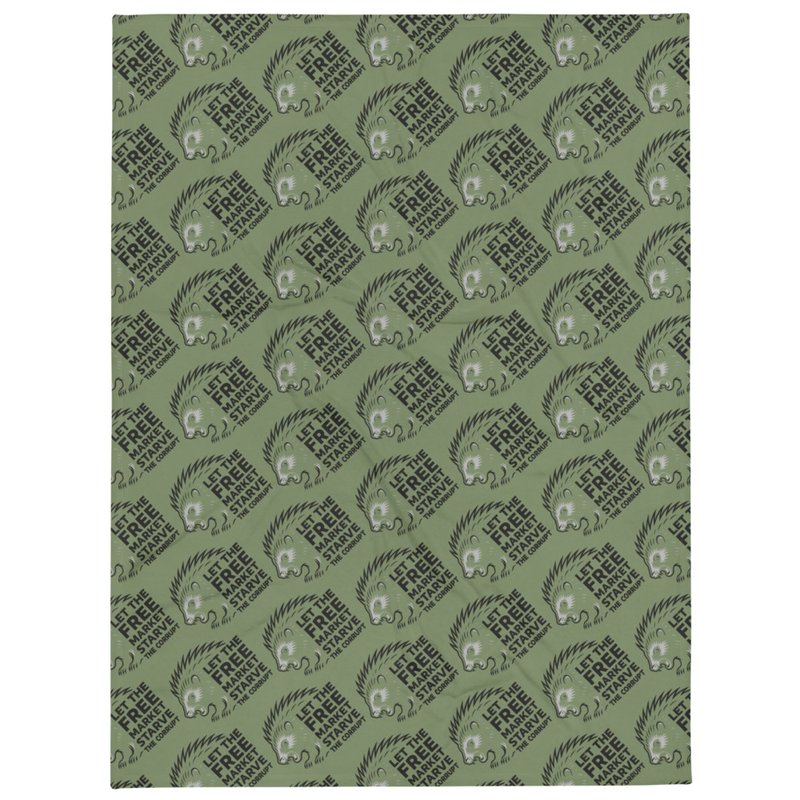 OD Starve The Corrupt Throw Blanket