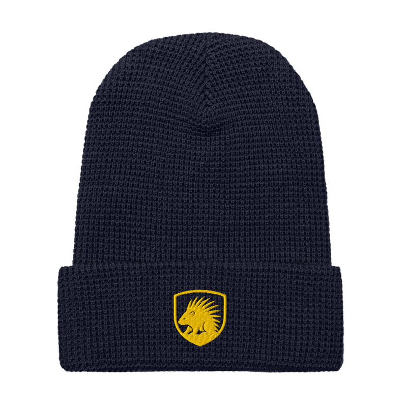 Porcupine Shield Waffle beanie