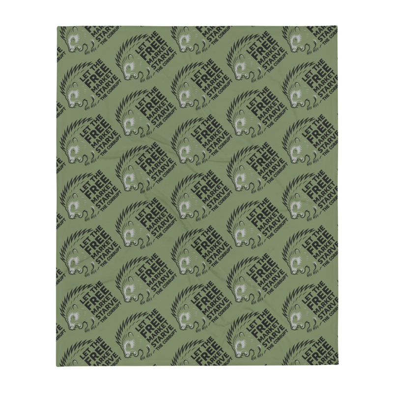 OD Starve The Corrupt Throw Blanket