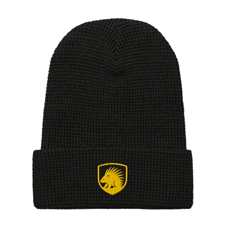 Porcupine Shield Waffle beanie