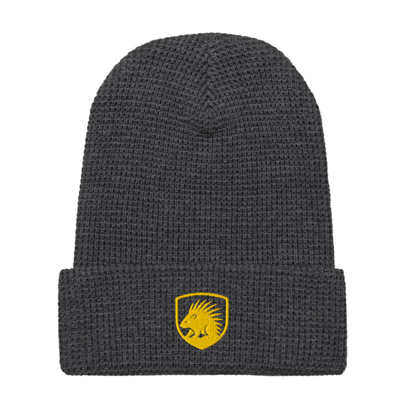 Porcupine Shield Waffle beanie