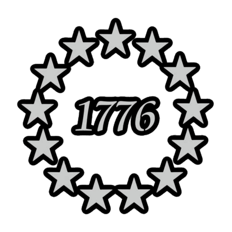 1776 Sticker Cut Out