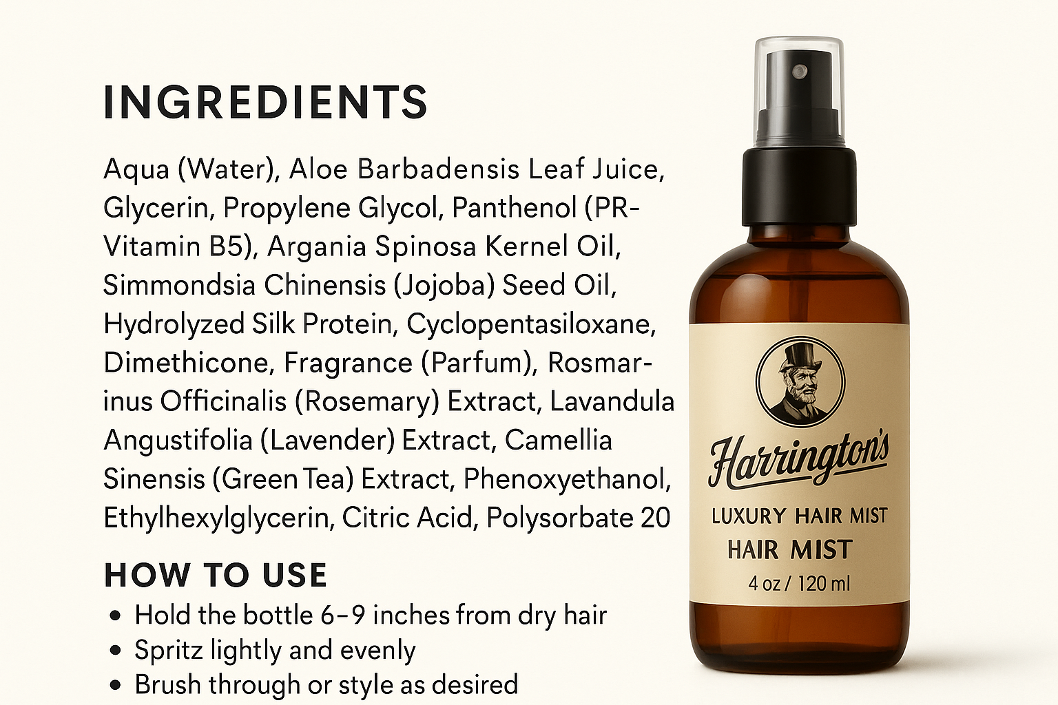 Harrington's Luxury Hair Mist