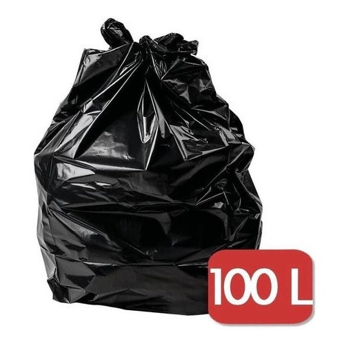 Saco de lixo 75x90 com 50 Unidades 100Litros 0.6micras