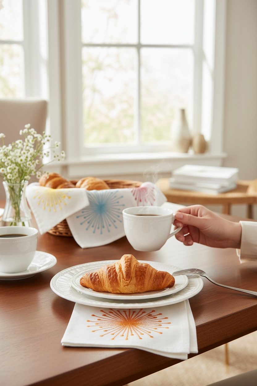 Juego de Servilletas cocteleras de algodón