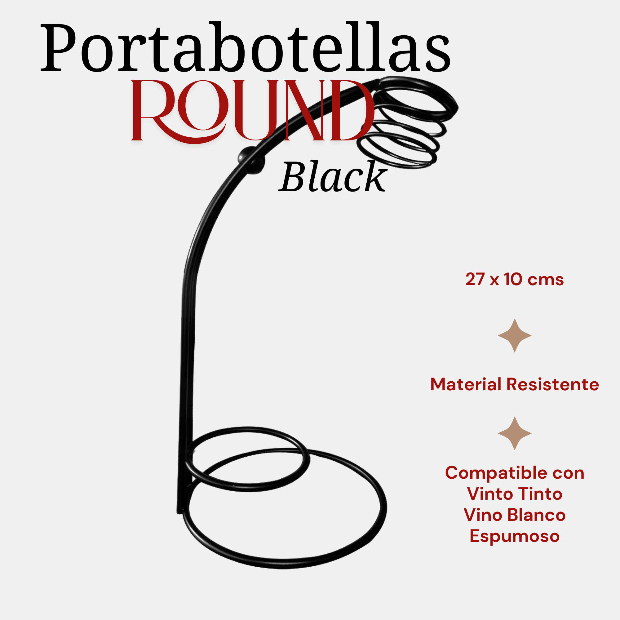 Set de 2 portabotellas.