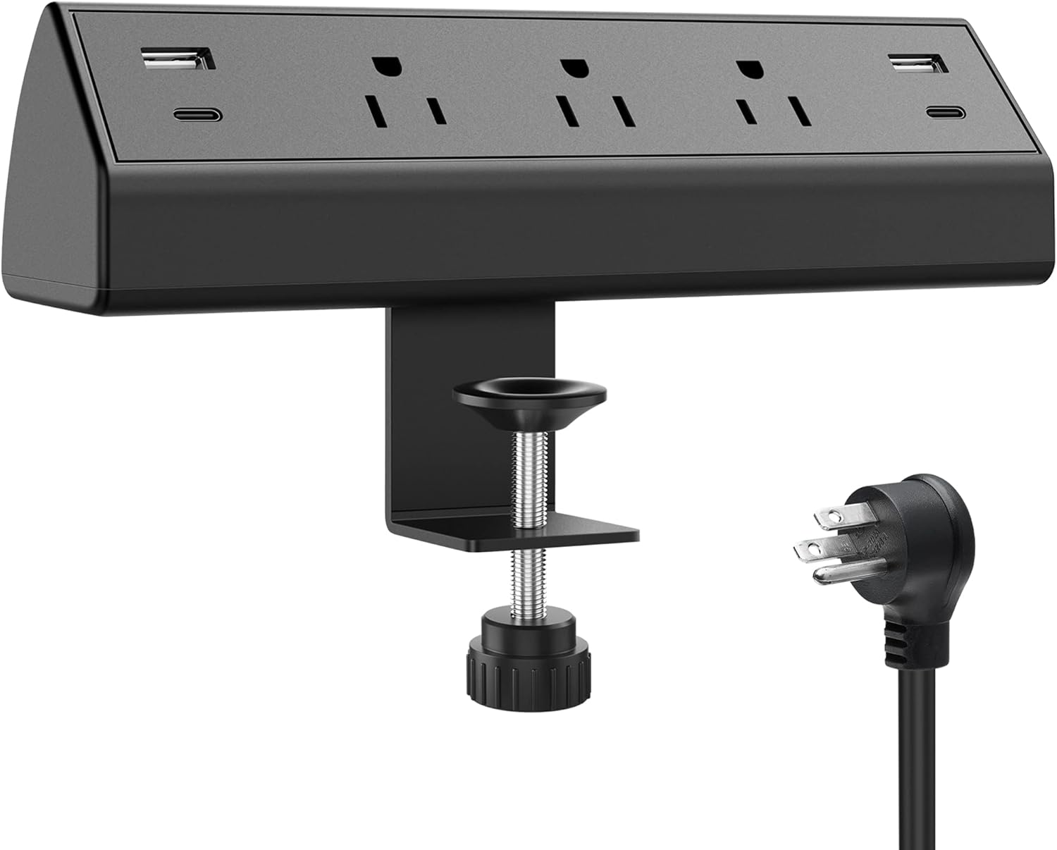 Desk Clamp Power Strip with USB Ports