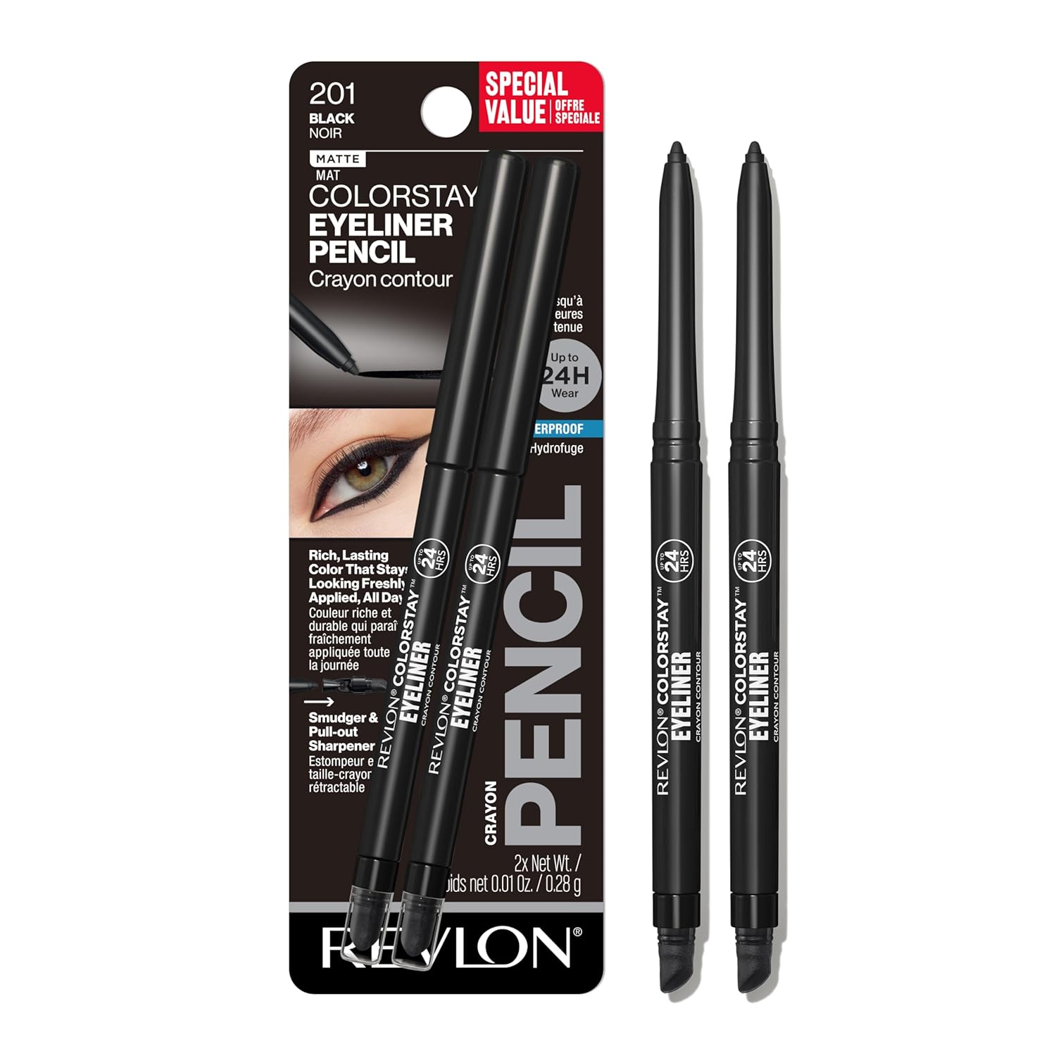 Revlon ColorStay Eyeliner Pencil Matte Black