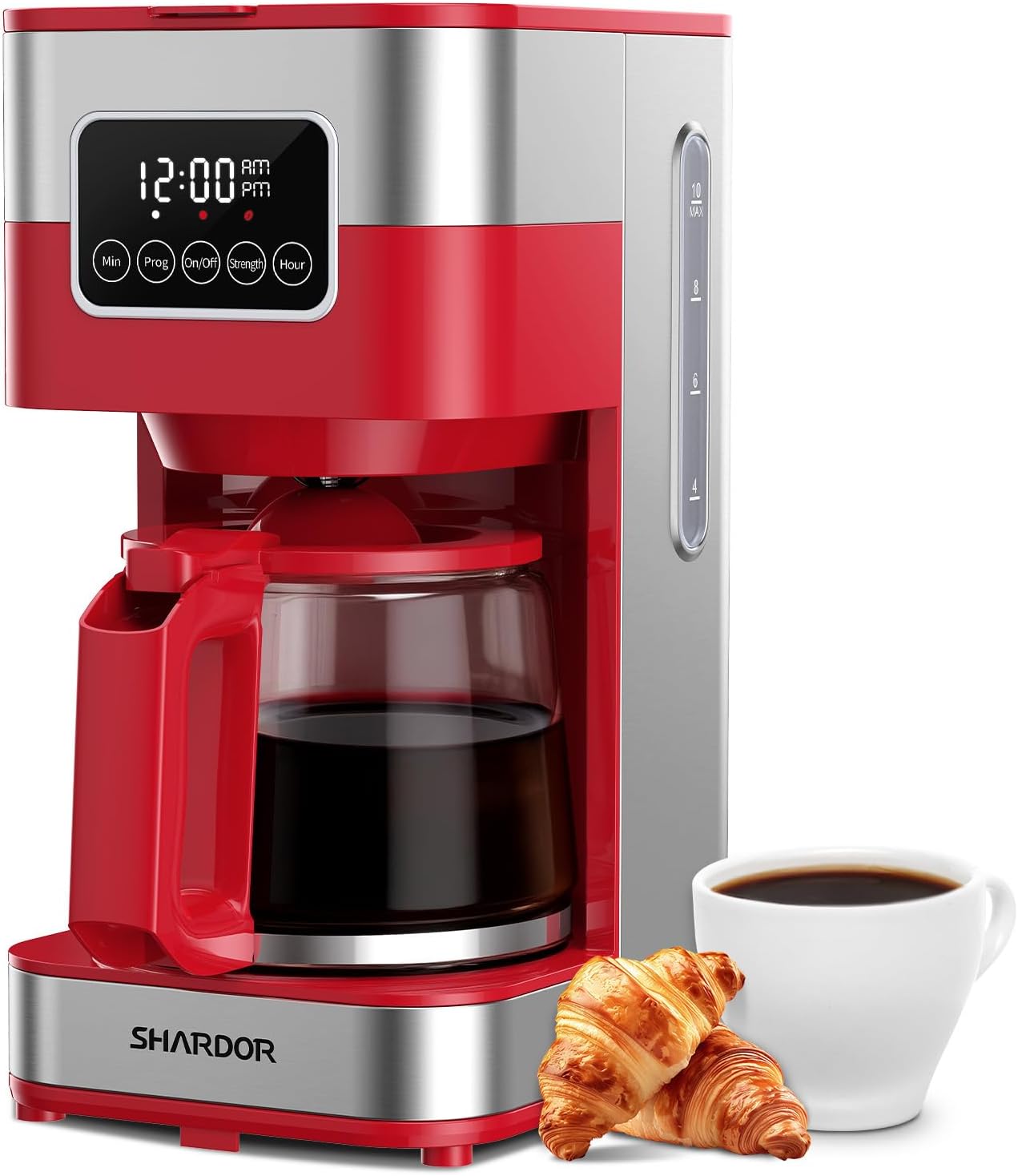 SHARDOR Red Programmable Coffee Maker
