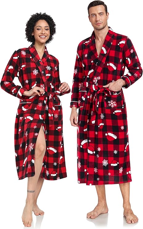 Plaid Christmas Bathrobe