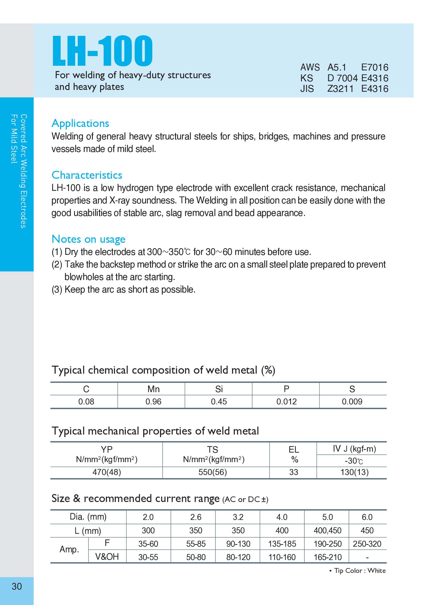 CHOSUN LH-100 Low Hydrogen Welding Electrode | High-Strength SMAW Electrode | Structural Steel